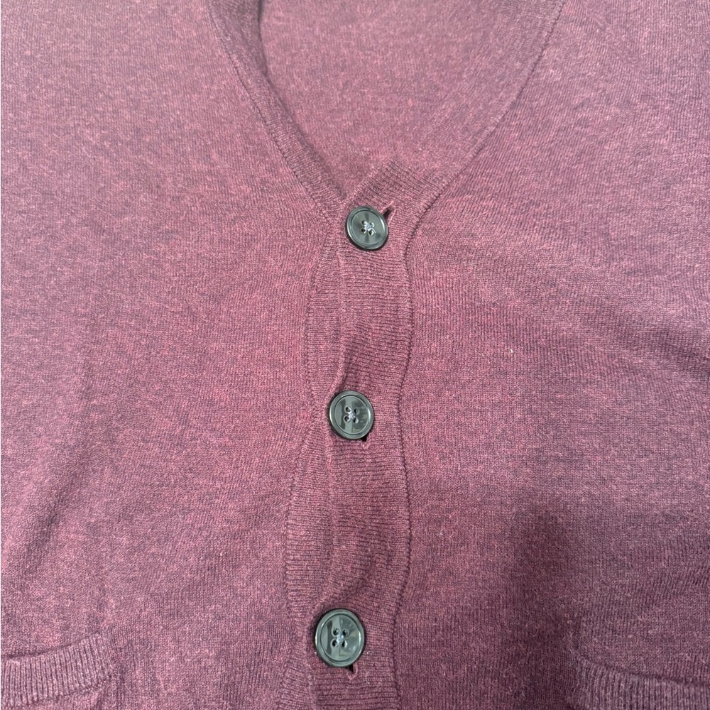 Maroon Goodfellow & Co. Button-Up Cardigan
